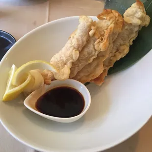This is the sad, soggy tempura I wrote about. Nice plating. It's basically Drano for humans.