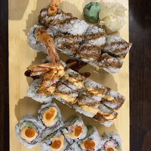 Da bomb, shrimp tempura and...?! (I forgot, lol) rolls