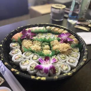 California Roll, Spicy California Roll, Obama Roll, rainbow roll