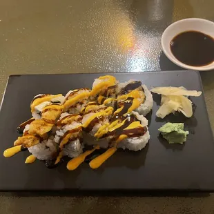 Spicy Shrimp Tempura.  My go to every time.