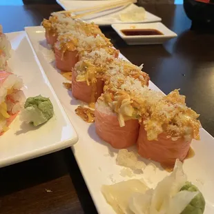 Ginger scallop roll.