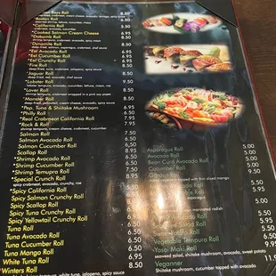 tacos, menu
