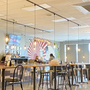 the interior of a restaurant