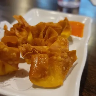 a plate of food on a table