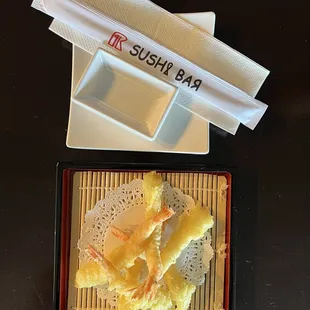 a plate of food on a table
