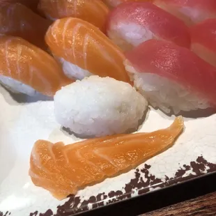 sushi, sushi and sashimi, food, sashimi