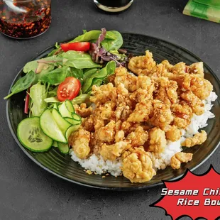 Sesame Chicken Rice Bowl