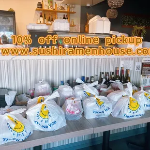 We are open for takeout only right now