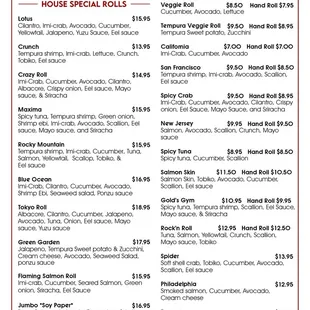 Menu updated 12/04/2024