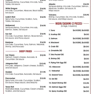 Menu updated 12/04/2024