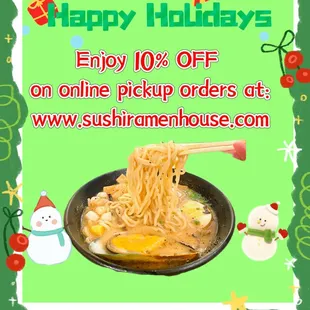 Happy Holidays! Please enjoy 10% off on our website
