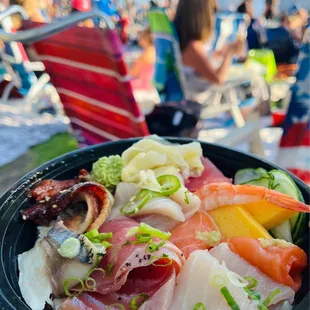 food, sushi and sashimi