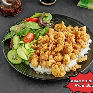 Sesame Chicken Rice Bowl