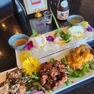 White Fish tastings w/plum sauce
3 kinds kitchen sampler