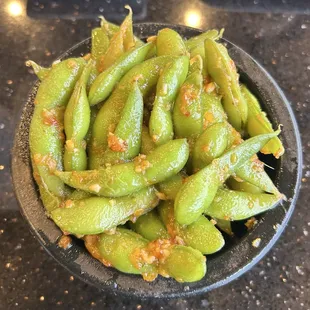 Garlic Edamame