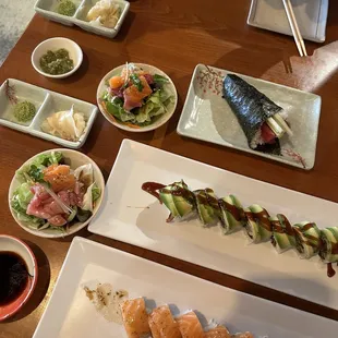 sushi and sashimi, food, sushi, sashimi