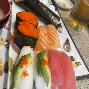 sushi, sushi and sashimi, sashimi, food