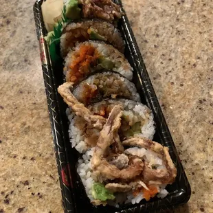 Soft shell crab sushi