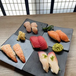 sashimi, sushi and sashimi, sushi, food