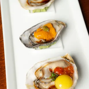 oysters and mussels, shellfish, oysters, food, mussels