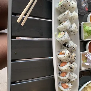 California and Japanese bagel rolls