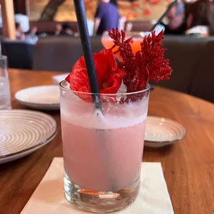 Tropical Hibiscus , beautiful but they seem to forget alcohol.....every time!