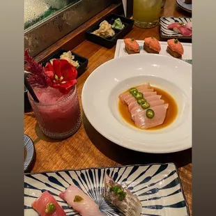 View of the bar seating