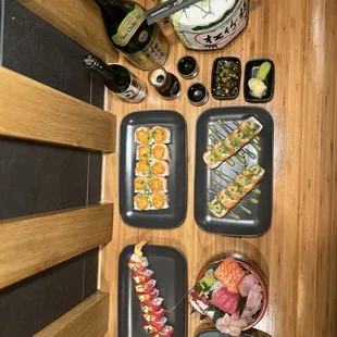 sushi and sashimi