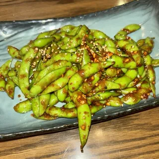 Edamame w/ Spicy Garlic