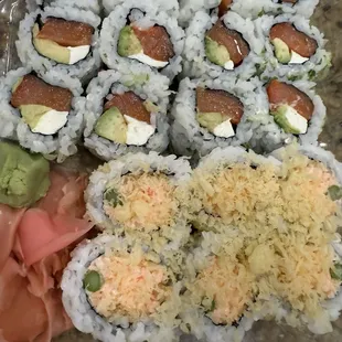 Philly and Crunchy rolls