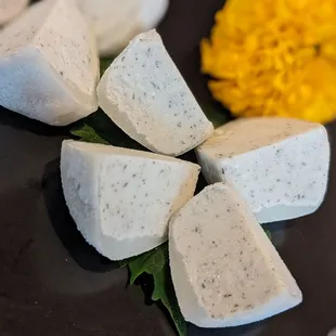 Black sesame mochi