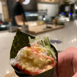 Crab and lime
