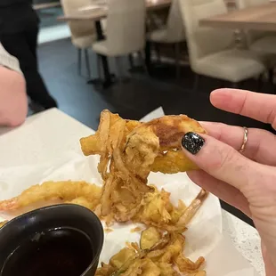 Shrimp &amp; veg tempura