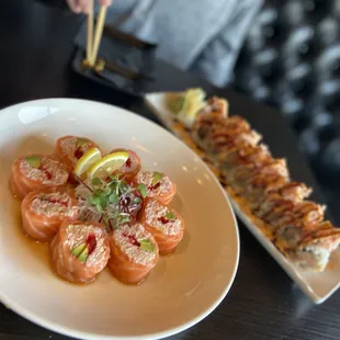 sushi, food, sashimi, sushi and sashimi