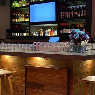 the bar area