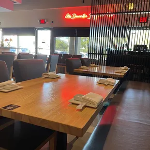 interior, sushi and sashimi