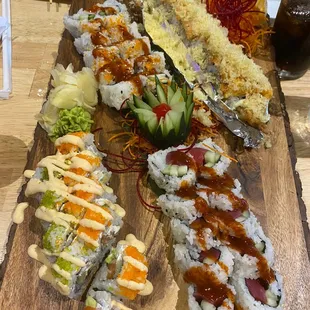 sashimi, sushi and sashimi, food, sushi