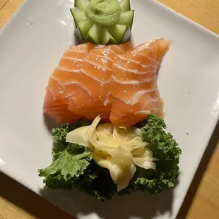 Salmon sashimi