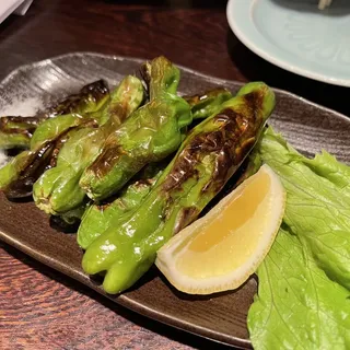 Grilled Shishito Peppers