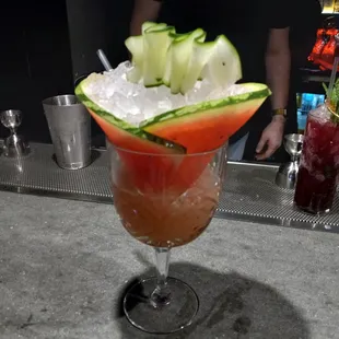 Watermelon on Ice...Specialty cocktail