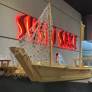 a model of a sailboat