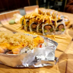 Miami Roll Calle Ocho Roll Tempura Bagel Roll