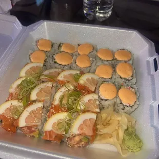 Sushi heaven (s&amp;t and spicy cali)