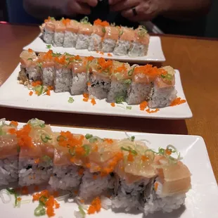 3 I love salmon rolls