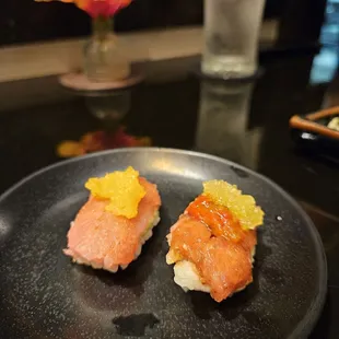 One was like ground fish. Terrible and drenched in sauce.