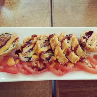 Salmon Crunch Roll (no rice)