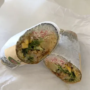 Sushi CUSTOME BURRITOS - Regular size (2 proteins)