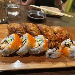 King Salmon Sushi a la Carte Fried Soft Shell Crab Sushi Roll