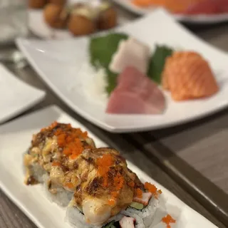 Baked Scallop California Roll