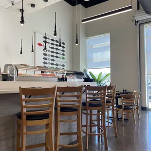 a view of a sushi restaurant